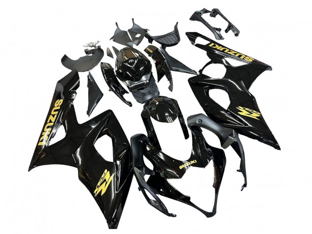 Comprare Carena Moto Suzuki GSXR 1000 2005-2006 - Nero Lucido Oro Decal