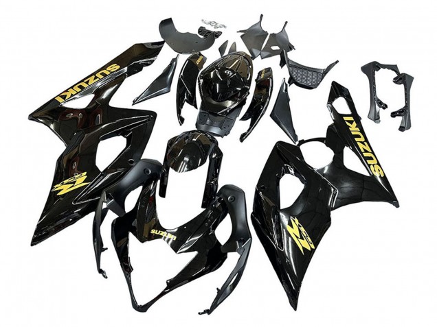 Comprare Carena Moto Suzuki GSXR 1000 2005-2006 - Nero Lucido Oro Decal