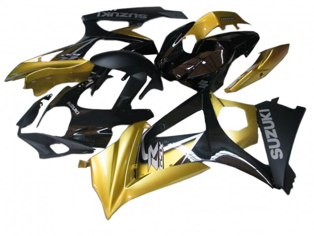 Comprare Carena Moto Suzuki GSXR 1000 2007-2008 - Oro Nero Argento Decal