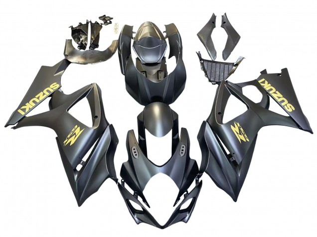 Comprare Carena Moto Suzuki GSXR 1000 2007-2008 - Nero Opaco Oro Decal