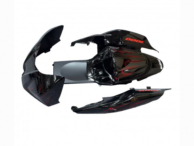 Comprare Carena Moto Suzuki GSXR 1000 2007-2008 - Nero Rosso Fiamma