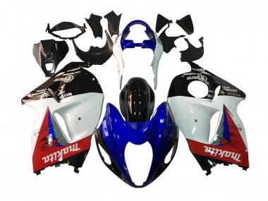 Comprare Carena Moto Suzuki GSXR 1300 Hayabusa 1996-2007 - Bianco Blu Rosso Makita Nero
