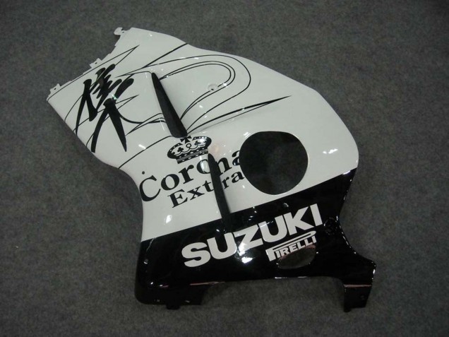 Comprare Carena Moto Suzuki GSXR 1300 Hayabusa 1996-2007 - Bianco Nero Corona