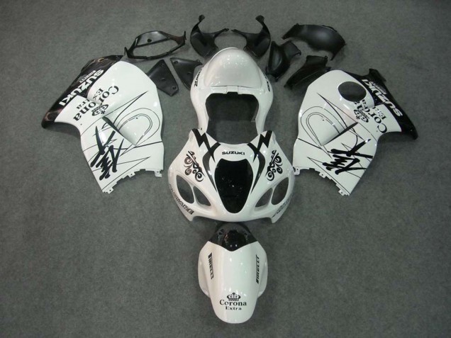 Comprare Carena Moto Suzuki GSXR 1300 Hayabusa 1996-2007 - Bianco Nero Corona