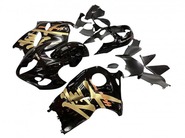 Comprare Carena Moto Suzuki GSXR 1300 Hayabusa 1996-2007 - Nero Lucido Oro Hayabusa