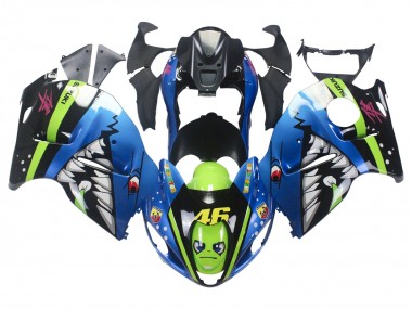 Comprare Carena Moto Suzuki GSXR 1300 Hayabusa 1996-2007 - Blu Verde Squalo 46