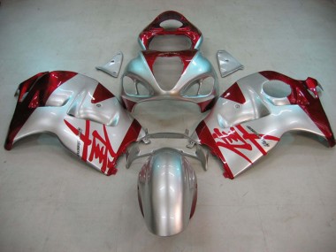 Comprare Carena Moto Suzuki GSXR 1300 Hayabusa 1996-2007 - Argento Rosso Hayabusa