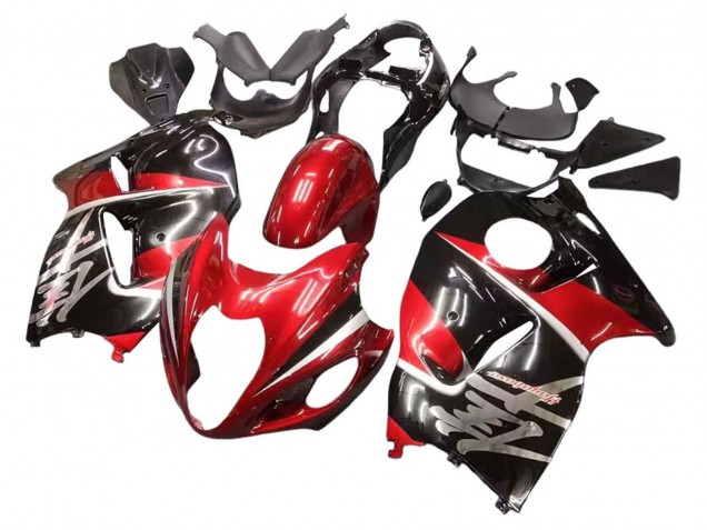 Comprare Carena Moto Suzuki GSXR 1300 Hayabusa 1996-2007 - Rosso Nero Lucido Hayabusa