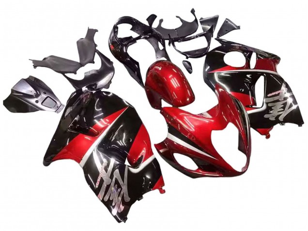 Comprare Carena Moto Suzuki GSXR 1300 Hayabusa 1996-2007 - Rosso Nero Lucido Hayabusa