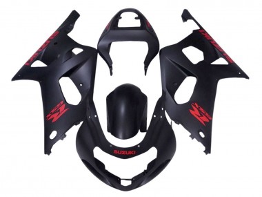 Comprare Carena Moto Suzuki GSXR 600 / GSXR 750 2001-2003 - Nero Opaco Rosso