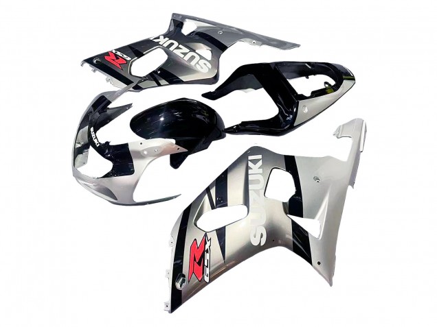 Comprare Carena Moto Suzuki GSXR 600 / GSXR 750 2001-2003 - Argento Nero Lucido Rosso