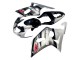 Comprare Carena Moto Suzuki GSXR 600 / GSXR 750 2001-2003 - Argento Nero Lucido Rosso