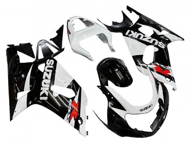 Comprare Carena Moto Suzuki GSXR 600 / GSXR 750 2001-2003 - Bianco Nero Lucido Rosso