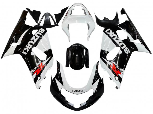 Comprare Carena Moto Suzuki GSXR 600 / GSXR 750 2001-2003 - Bianco Nero Lucido Rosso