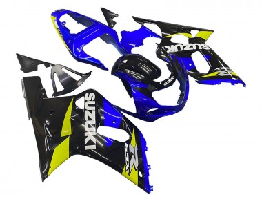 Comprare Carena Moto Suzuki GSXR 600 / GSXR 750 2001-2003 - Blu Giallo Nero Lucido