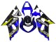 Comprare Carena Moto Suzuki GSXR 600 / GSXR 750 2001-2003 - Blu Giallo Nero Lucido