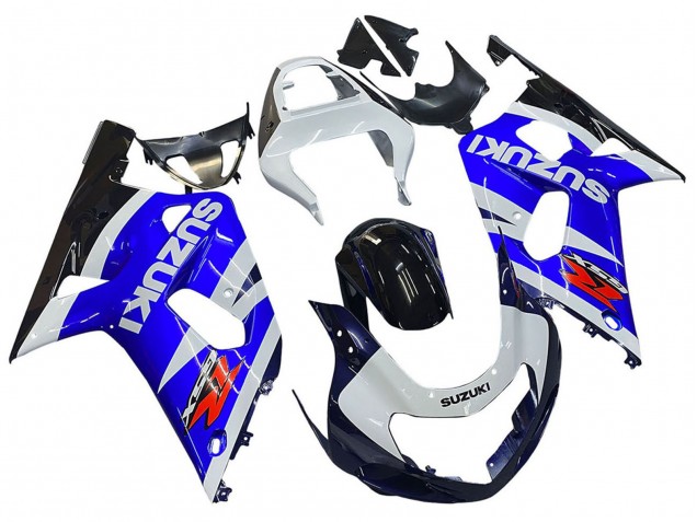 Comprare Carena Moto Suzuki GSXR 600 / GSXR 750 2001-2003 - Blu Bianco Nero Lucido Rosso