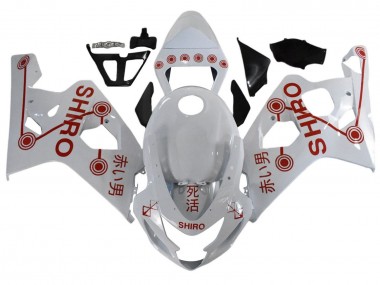 Comprare Carena Moto Suzuki GSXR 600 / GSXR 750 2001-2003 - Bianco Rosso Shiro