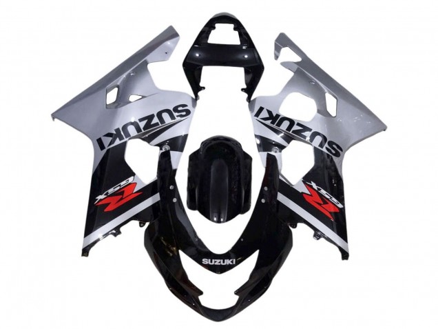 Comprare Carena Moto Suzuki GSXR 600 / GSXR 750 2001-2003 - Argento Nero Lucido Rosso