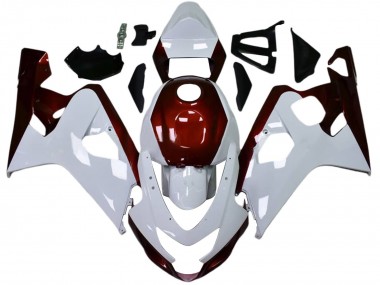 Comprare Carena Moto Suzuki GSXR 600 / GSXR 750 2004-2005 - Bianco Caramella Rosso Nero