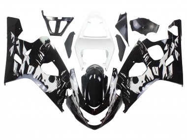 Comprare Carena Moto Suzuki GSXR 600 / GSXR 750 2004-2005 - Bianco Nero