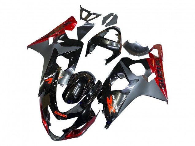 Comprare Carena Moto Suzuki GSXR 600 / GSXR 750 2004-2005 - Nero Grigio Rosso