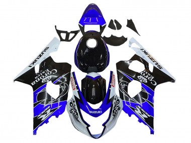 Comprare Carena Moto Suzuki GSXR 600 / GSXR 750 2004-2005 - Bianco Blu Nero Corona Motul