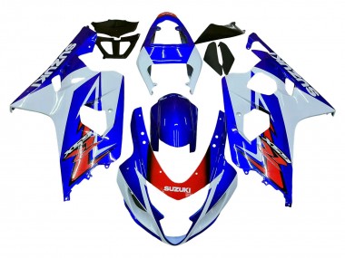 Comprare Carena Moto Suzuki GSXR 600 / GSXR 750 2004-2005 - Bianco Blu Rosso