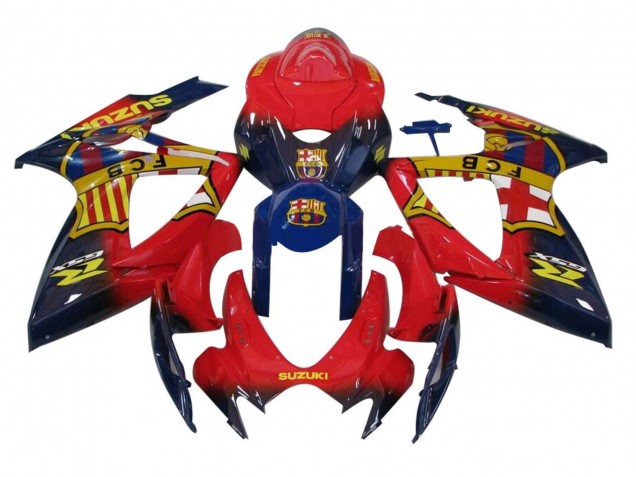 Comprare Carena Moto Suzuki GSXR 600 / GSXR 750 2006-2007 - Arancia Blu Giallo