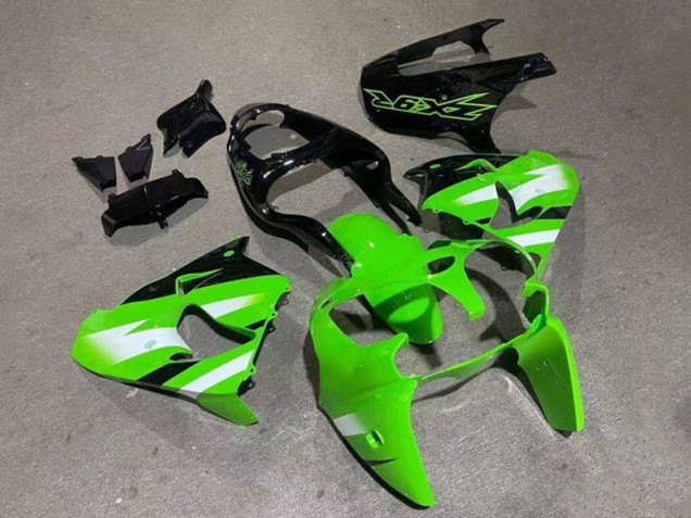 Comprare Carena Moto Kawasaki ZX9R 2000-2001 - Verde Bianco Nero Lucido