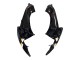 Comprare Carena Moto Suzuki GSXR 600 / GSXR 750 2006-2007 - Nero Lucido Bianco Motul Lucky Strike