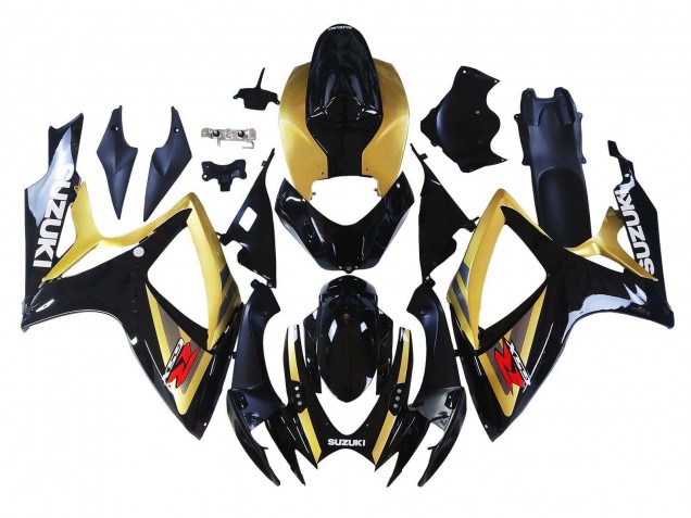 Comprare Carena Moto Suzuki GSXR 600 / GSXR 750 2006-2007 - Oro Nero Lucido Rosso