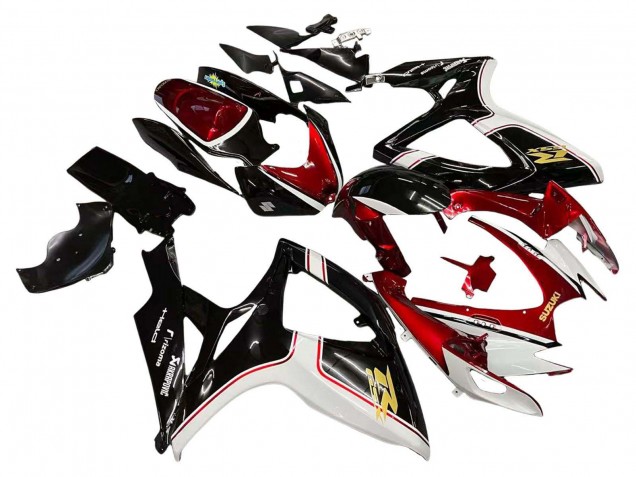 Comprare Carena Moto Suzuki GSXR 600 / GSXR 750 2006-2007 - Rosso Bianco Nero Giallo