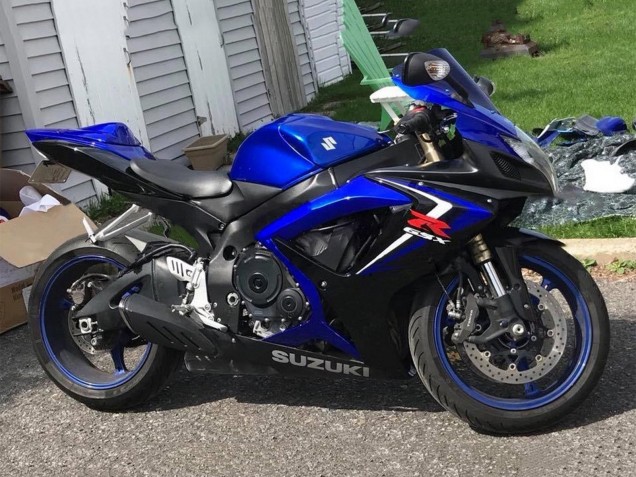 Comprare Carena Moto Suzuki GSXR 600 / GSXR 750 2006-2007 - Blu Nero Rosso