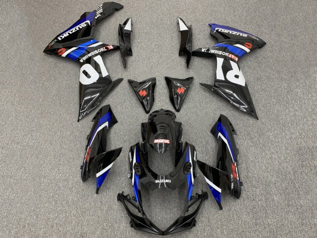 Comprare Carena Moto Suzuki GSXR 600 / GSXR 750 2008-2010 - Nero Lucido Bianco Blu Rosso