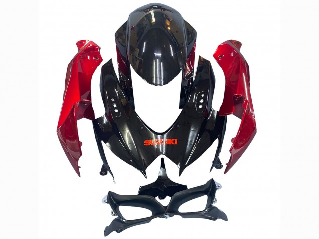 Comprare Carena Moto Suzuki GSXR 600 / GSXR 750 2008-2010 - Rosso Nero Lucido