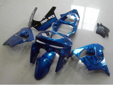 Comprare Carena Moto Kawasaki ZX9R 1998-1999 - Blu Nero Fiamma