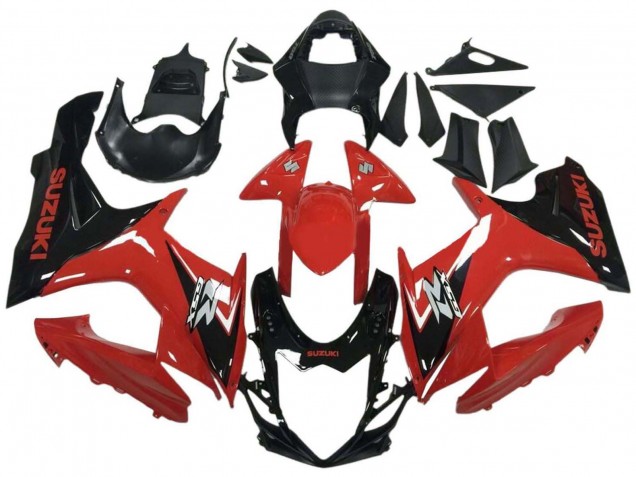 Comprare Carena Moto Suzuki GSXR 600 / GSXR 750 2011-2024 - Rosso Nero Lucido