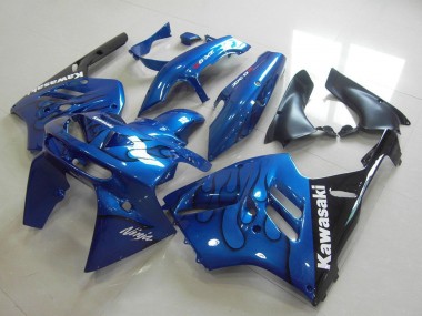 Comprare Carena Moto Kawasaki ZX9R 1994-1997 - Blu Nero Fiamma