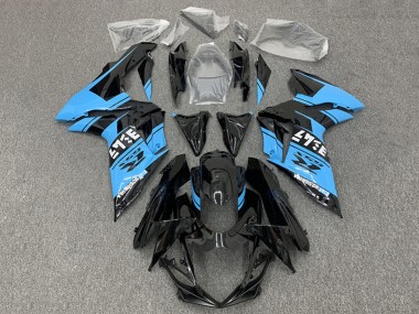 Comprare Carena Moto Suzuki GSXR 600 / GSXR 750 2011-2024 - Nero Lucido Azzurro Chiaro