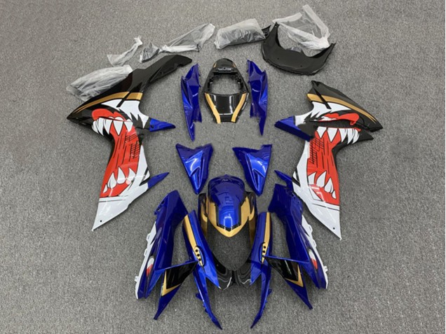 Comprare Carena Moto Suzuki GSXR 600 / GSXR 750 2011-2024 - Blu Oro Rosso Nero