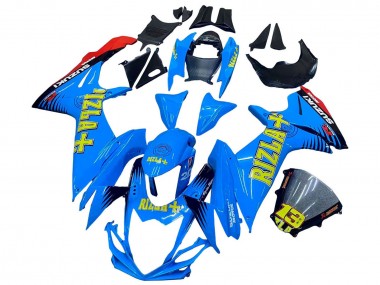 Comprare Carena Moto Suzuki GSXR 600 / GSXR 750 2011-2024 - Blu Oro Rosso Nero Rizla