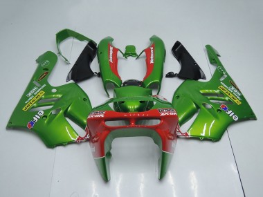 Comprare Carena Moto Kawasaki ZX9R 1994-1997 - Verde Rosso Elf Dunlop