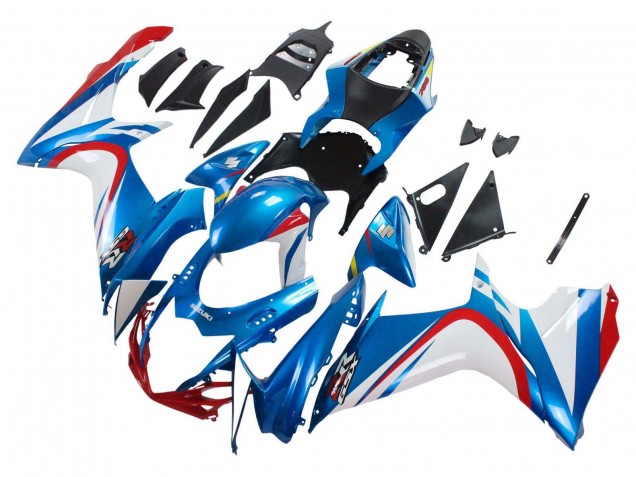 Comprare Carena Moto Suzuki GSXR 600 / GSXR 750 2011-2024 - Blu Bianco Rosso