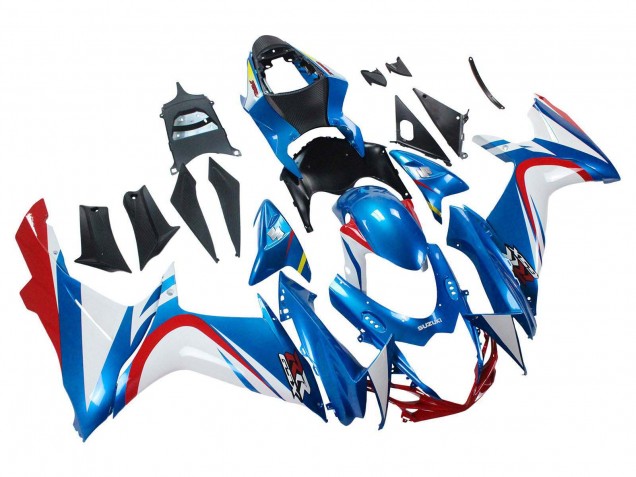 Comprare Carena Moto Suzuki GSXR 600 / GSXR 750 2011-2024 - Blu Bianco Rosso