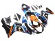 Comprare Carena Moto Suzuki GSXR 600 / GSXR 750 2011-2024 - Azzurro Chiaro Arancia Nero Bianco Squalo 46