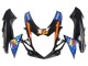 Comprare Carena Moto Suzuki GSXR 600 / GSXR 750 2011-2024 - Azzurro Chiaro Arancia Nero Bianco Squalo 46