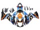 Comprare Carena Moto Suzuki GSXR 600 / GSXR 750 2011-2024 - Azzurro Chiaro Arancia Nero Bianco Squalo 46