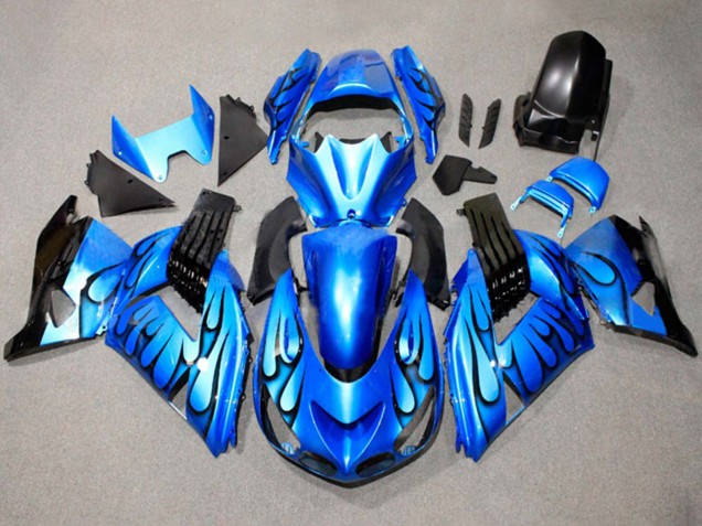 Comprare Carena Moto Suzuki GSXR 600 / GSXR 750 2011-2024 - Blu Nero Fiamma