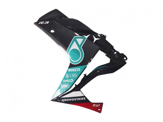 Comprare Carena Moto Yamaha YZF R3/R25 2015-2018 - Bianco Verde Nero Lucido